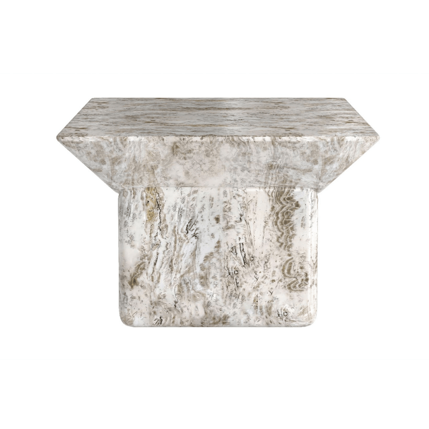 Prism marble-effect coffee table