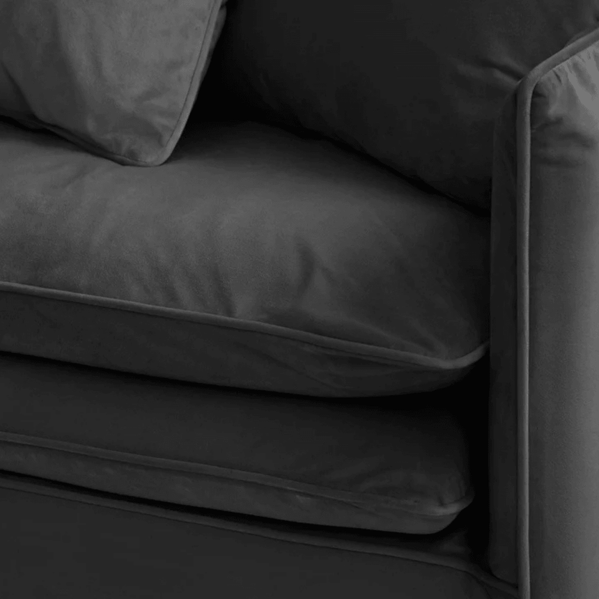 Boho 4-seater velvet sofa