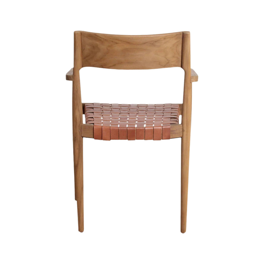 Freya bőr karfás szék