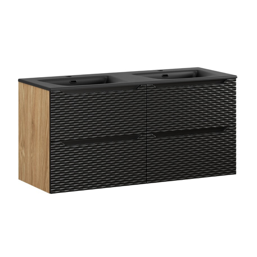 Baggy woven chenille pouf