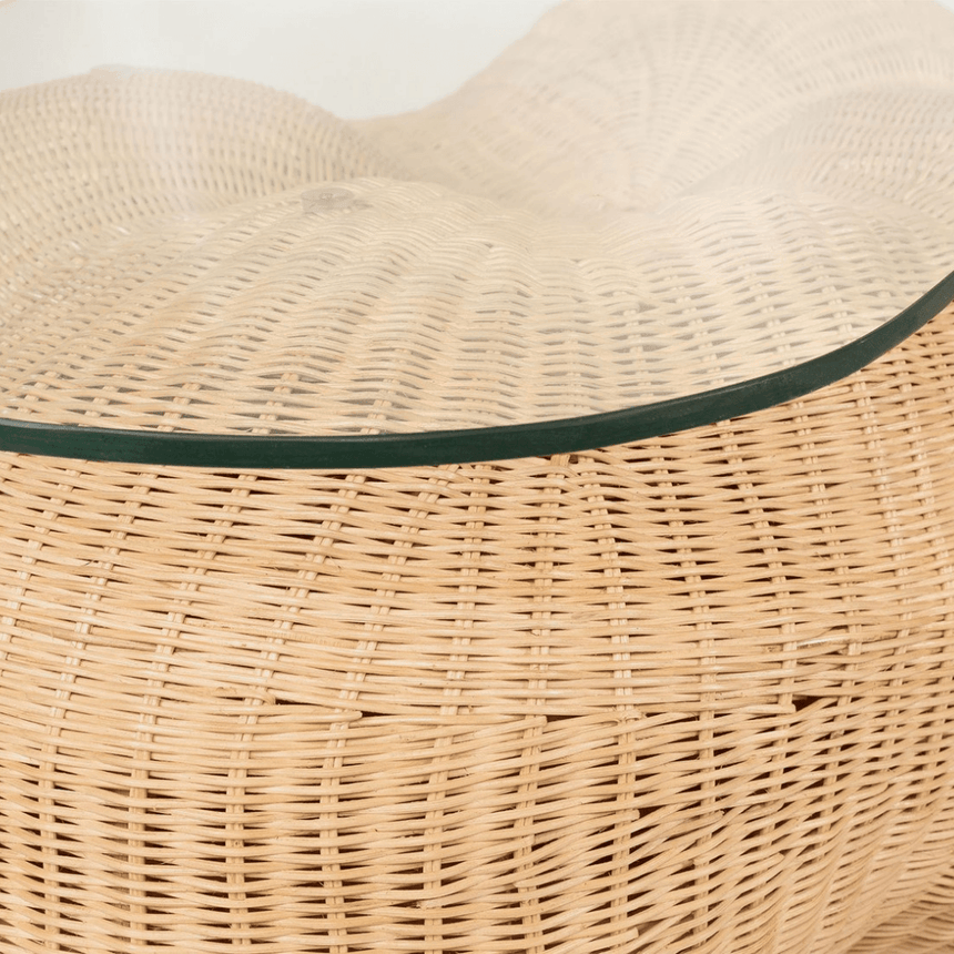 Cloud rattan coffee table