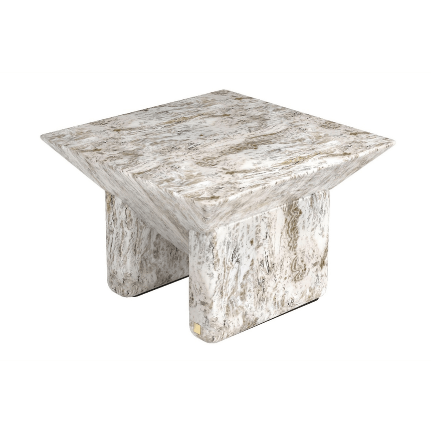 Prism marble-effect coffee table