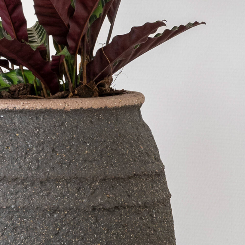 Hestia stone flower pot Ø52