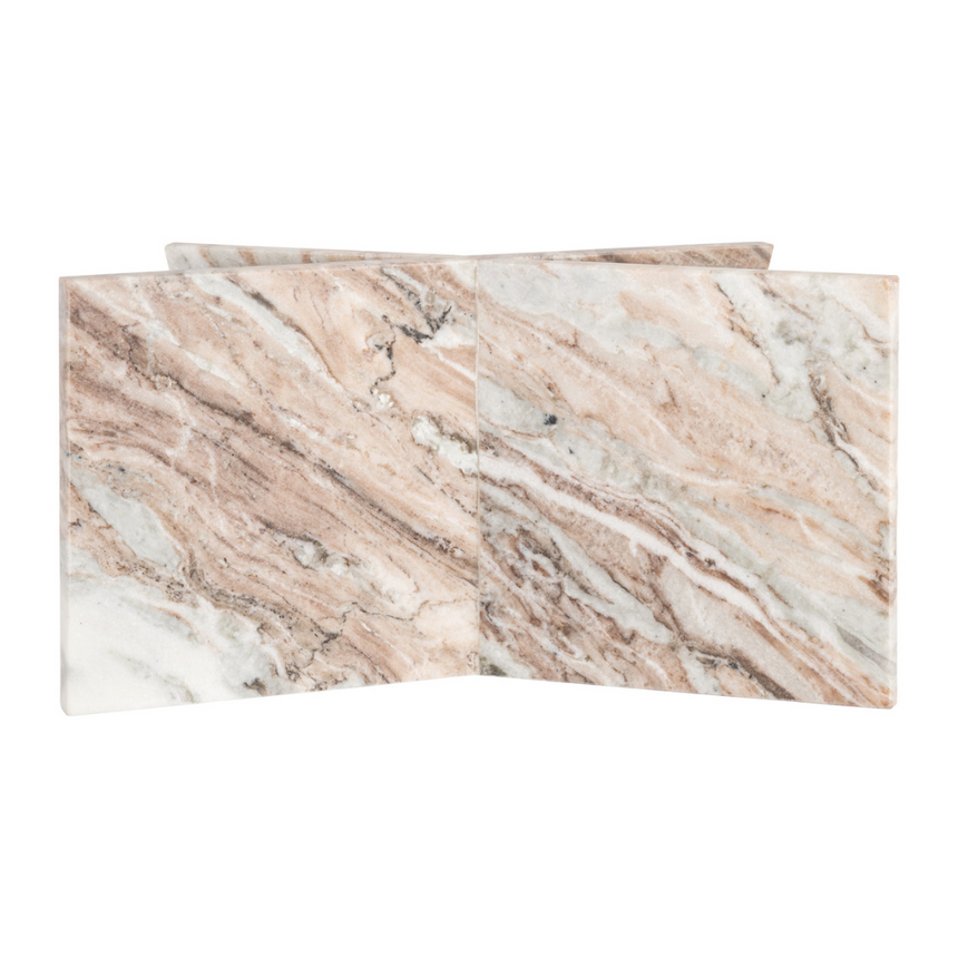 Fancy marble bookcase