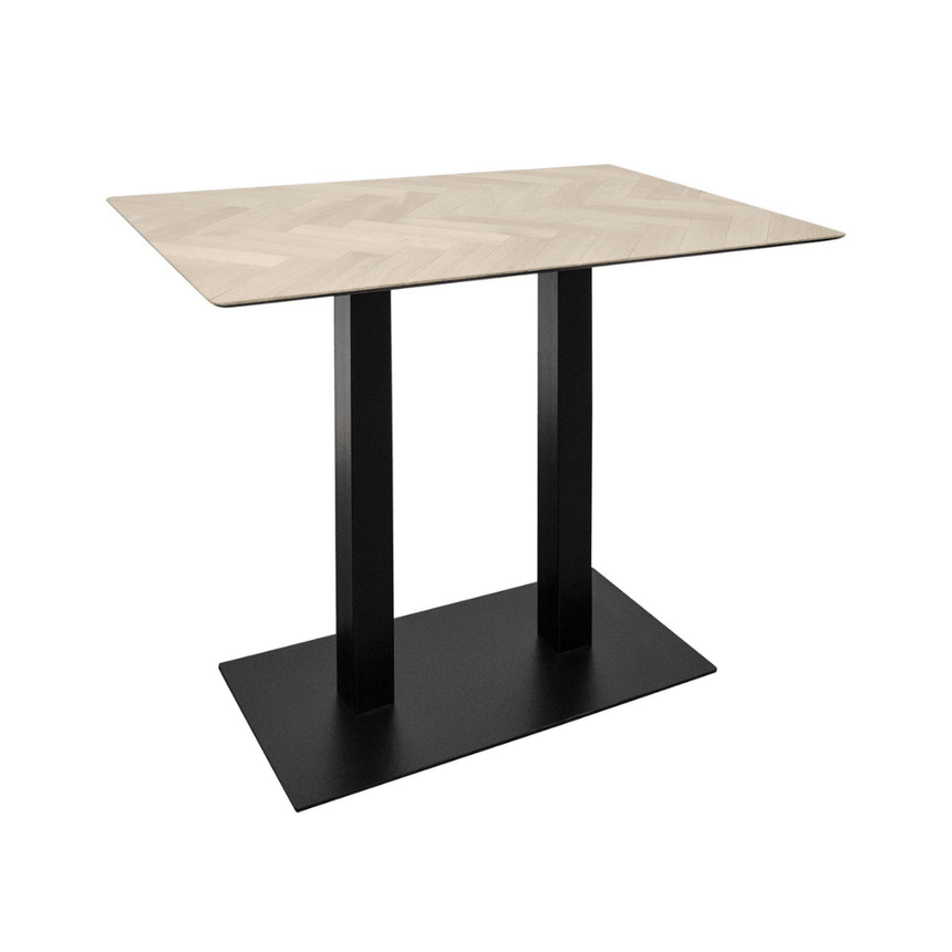 Herringbone wooden bar table 110x70