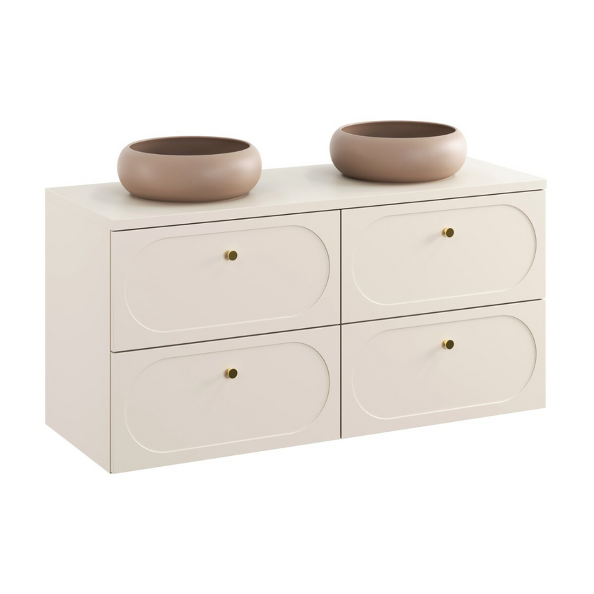 Baggy woven chenille pouf