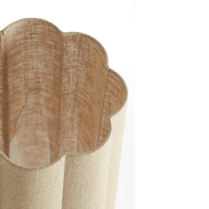 Fringe fabric floor lamp