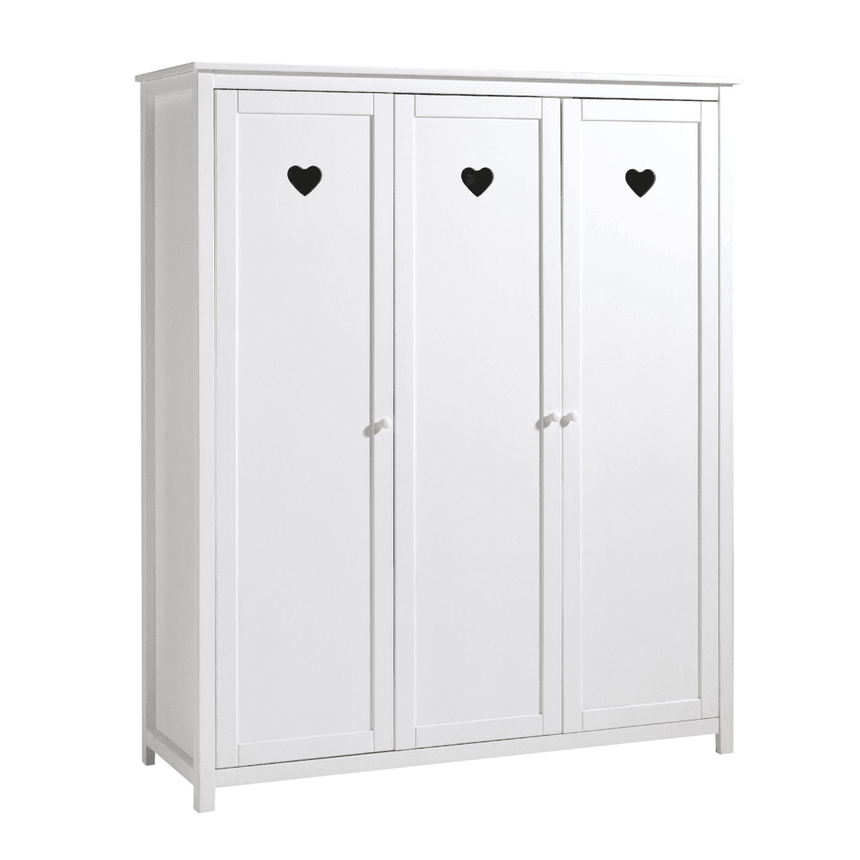 Amori 3-door wooden children's wardrobe