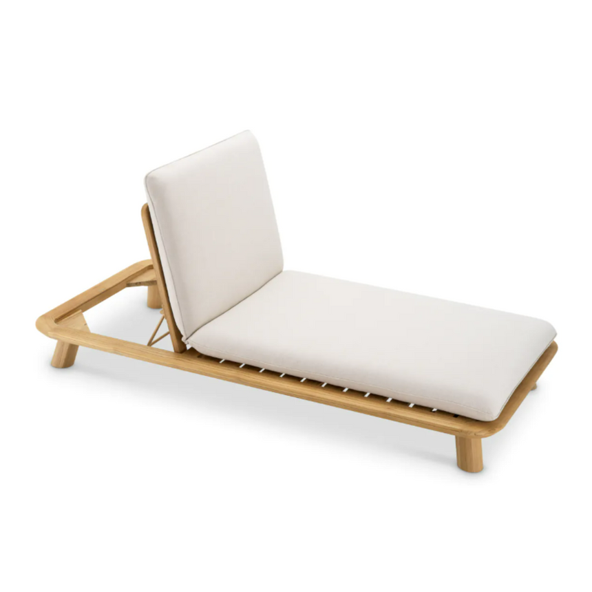 Weston wooden sun lounger