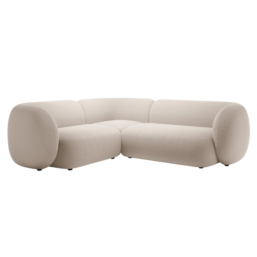 Kate bársony sarokkanapé balos 252x220