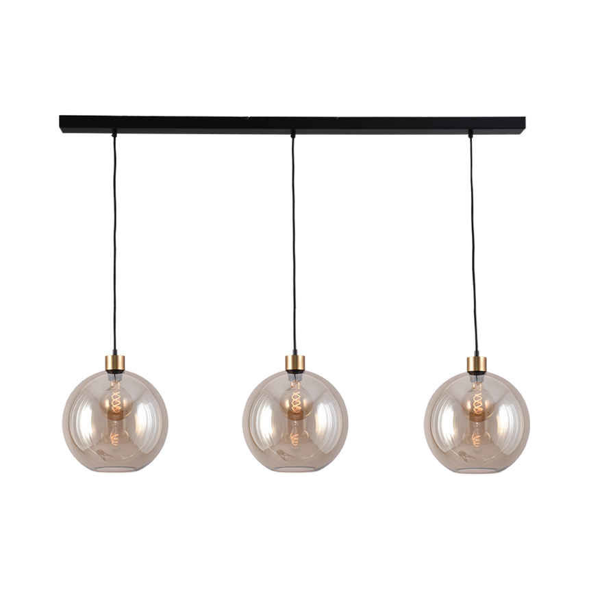 Lazise arany üveg függőlámpa arany foglalattal