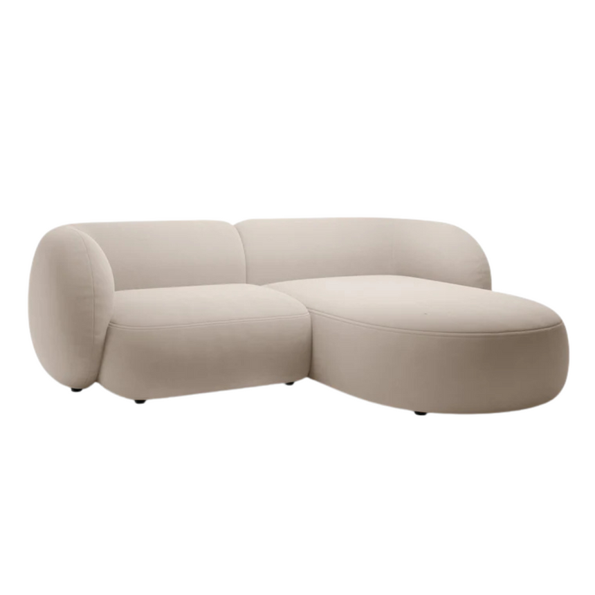 Kate bársony sarokkanapé jobbos 255cm