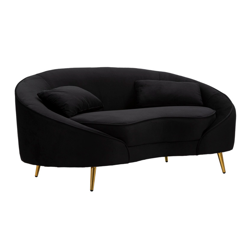 Oslo 2-seater velvet sofa