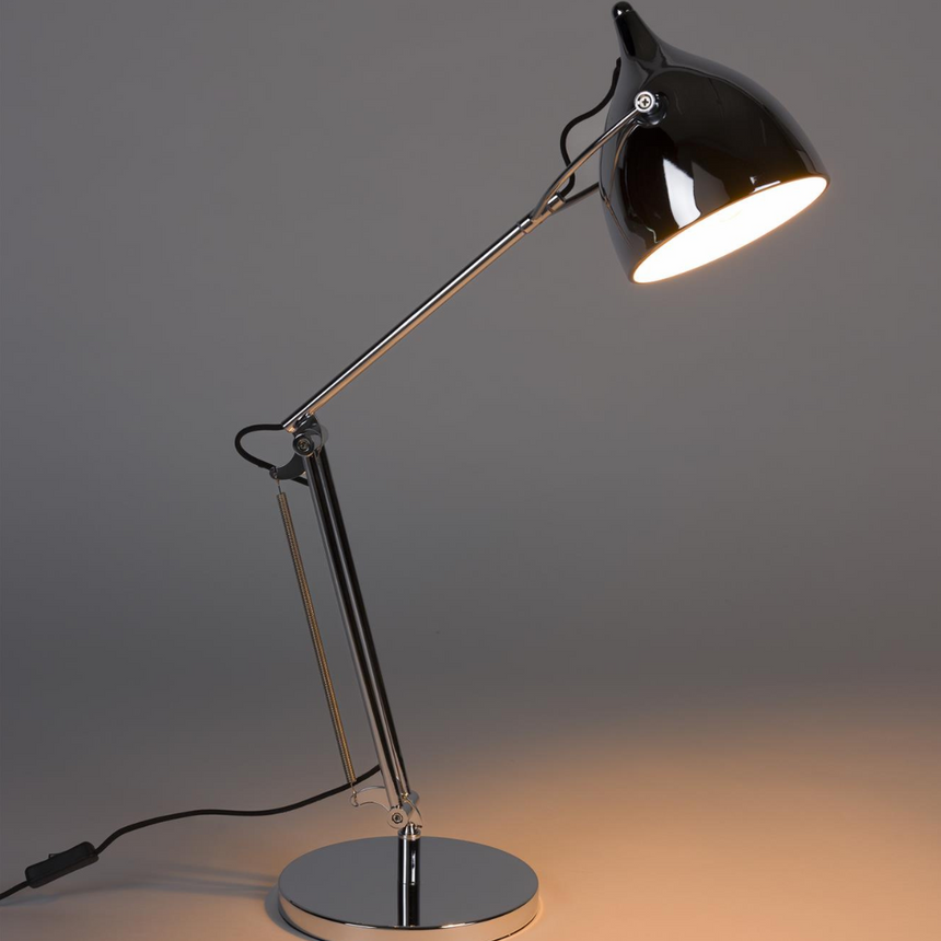 Reader metal table lamp
