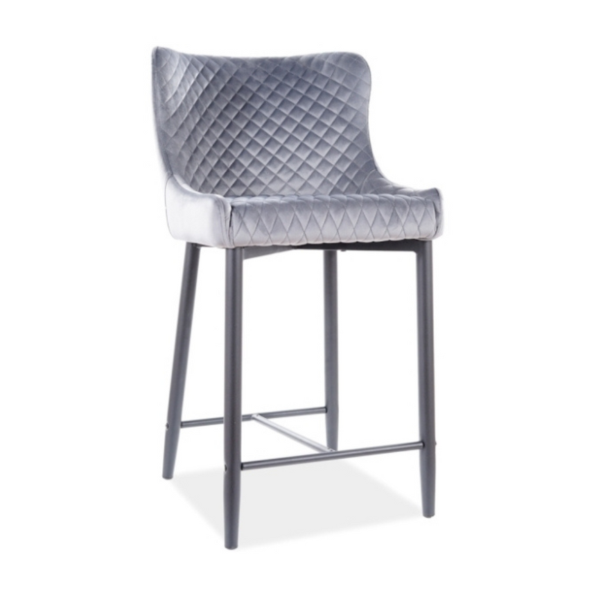 Colin alacsony bársony bárszék