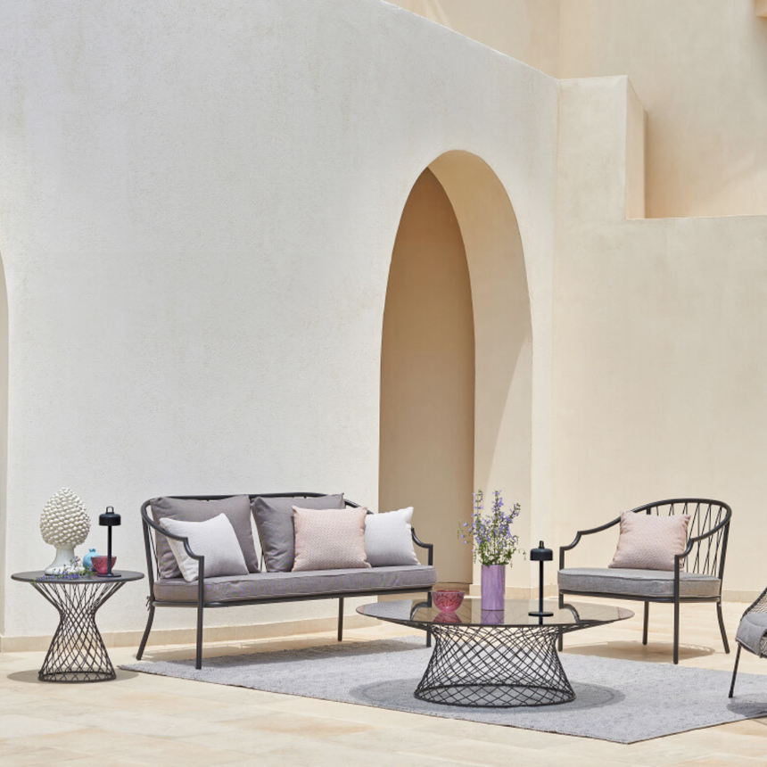 Como szövet kerti fotel