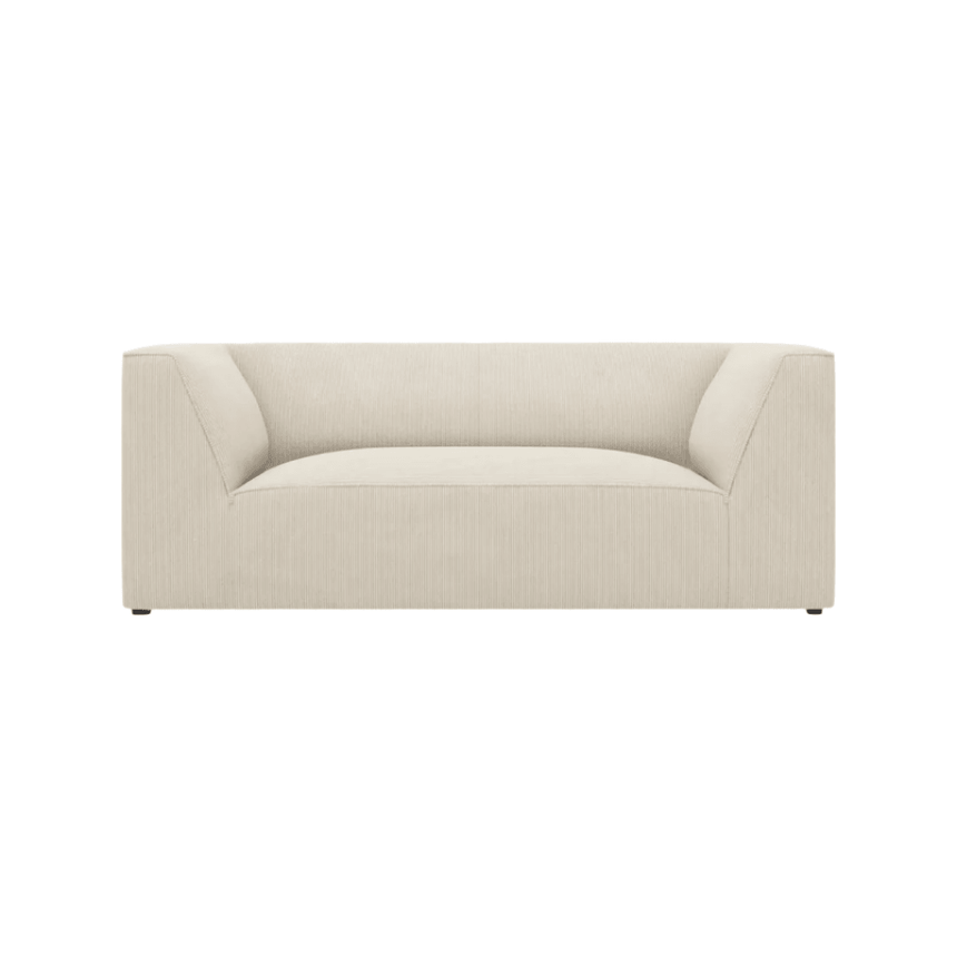 Ruby 2-seater corduroy sofa
