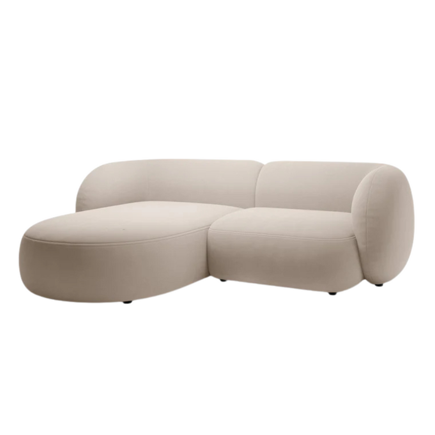 Kate bársony sarokkanapé balos 255cm