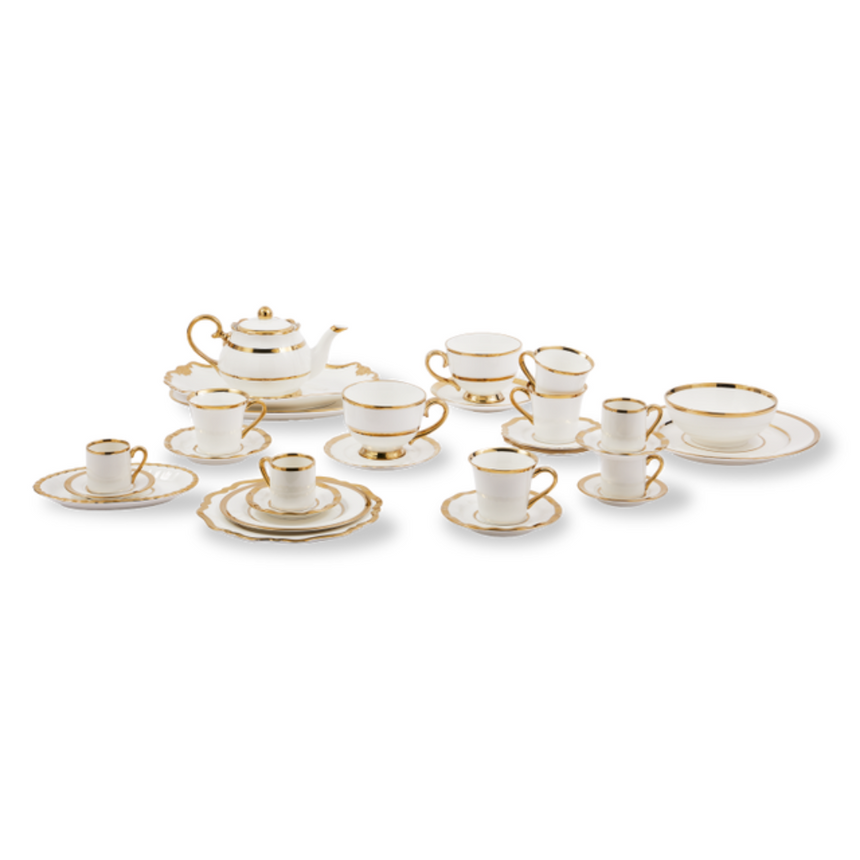 Golden Finds porcelán teás csésze szett