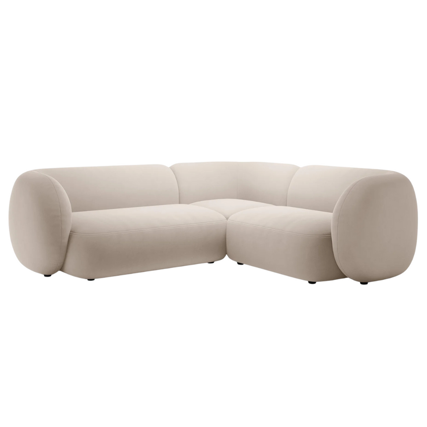 Kate bársony sarokkanapé jobbos 220x252