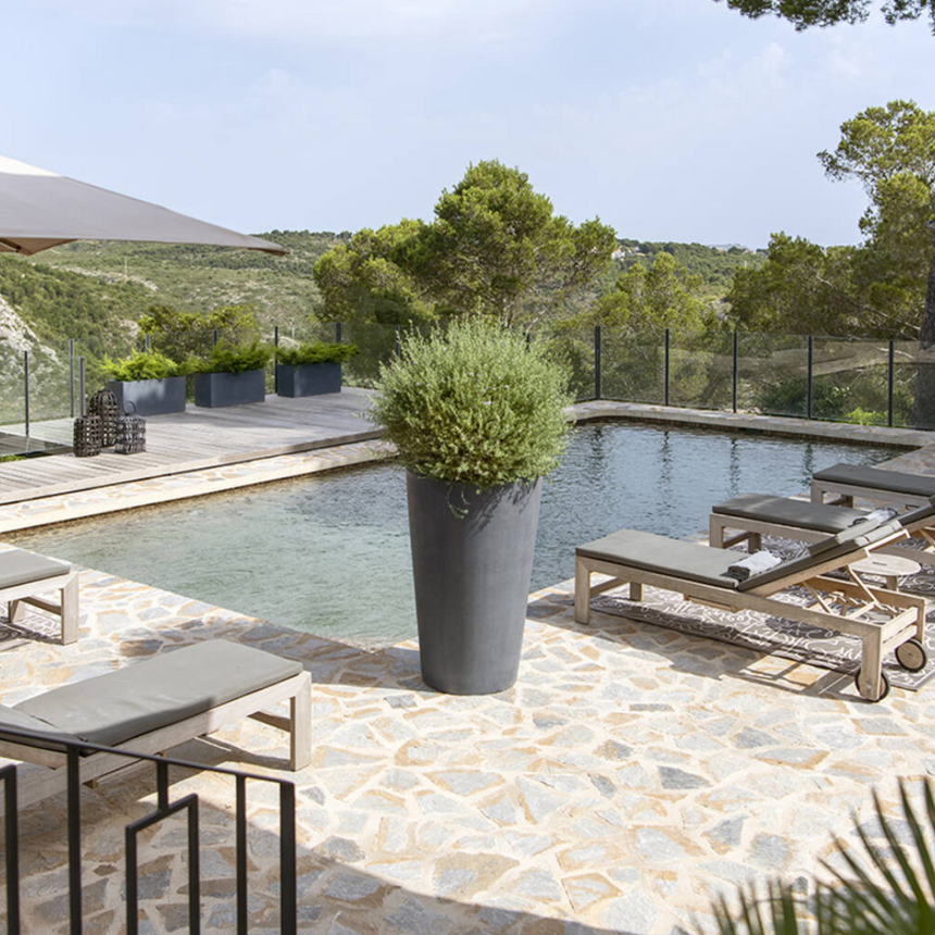 Belle stone flower pot Ø47