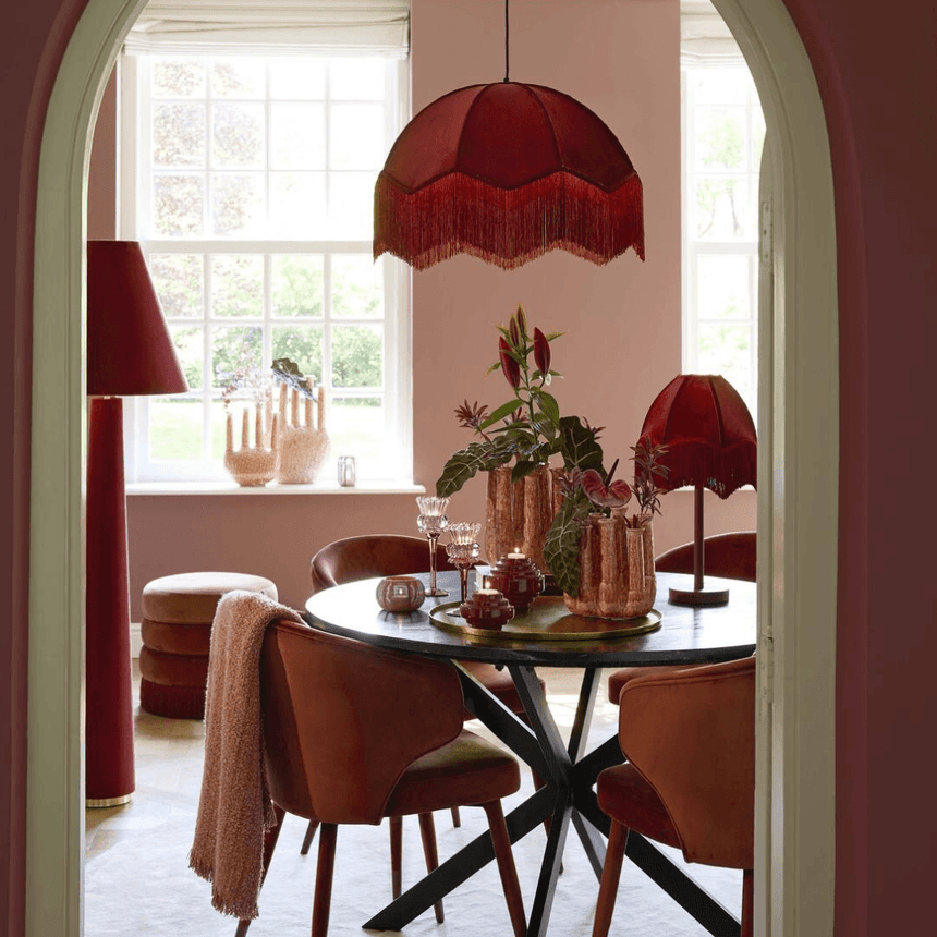 Devia velvet floor lamp