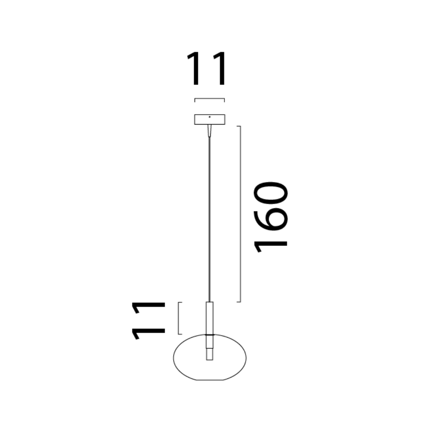Lido világosszürke üveg függőlámpa