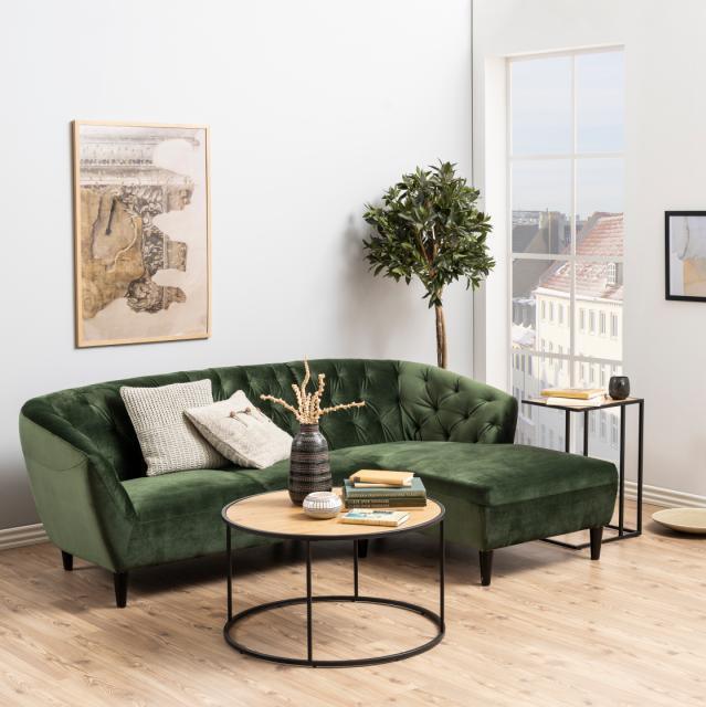 Seaford wooden coffee table Ø80