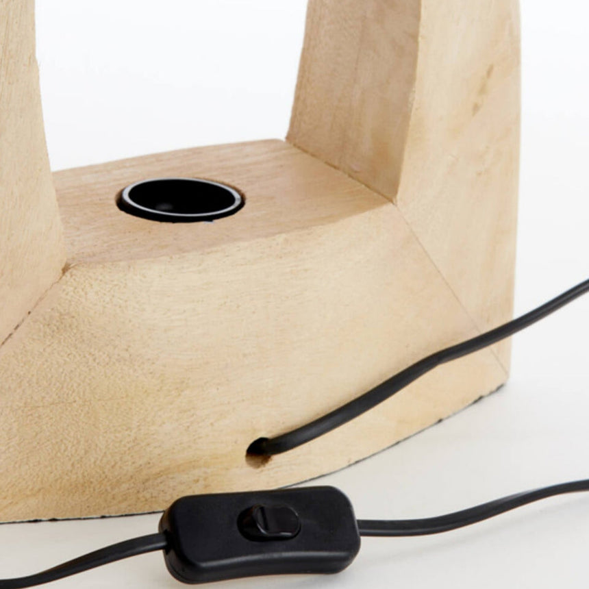 Carini wooden table lamp 27cm