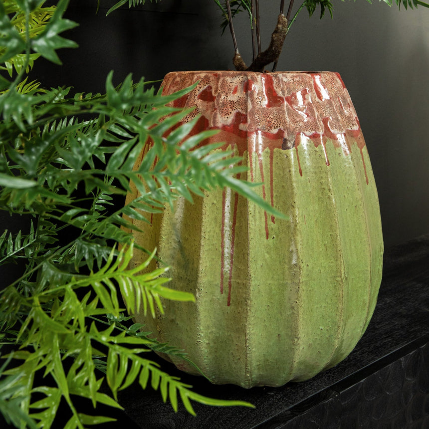 Lionne kerámia virágtartó