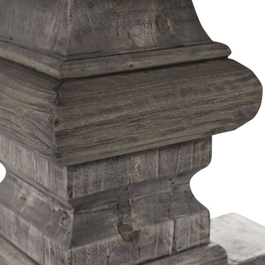 Column wooden dining table Ø150