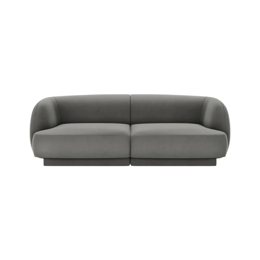 Miley 2-seater velvet sofa