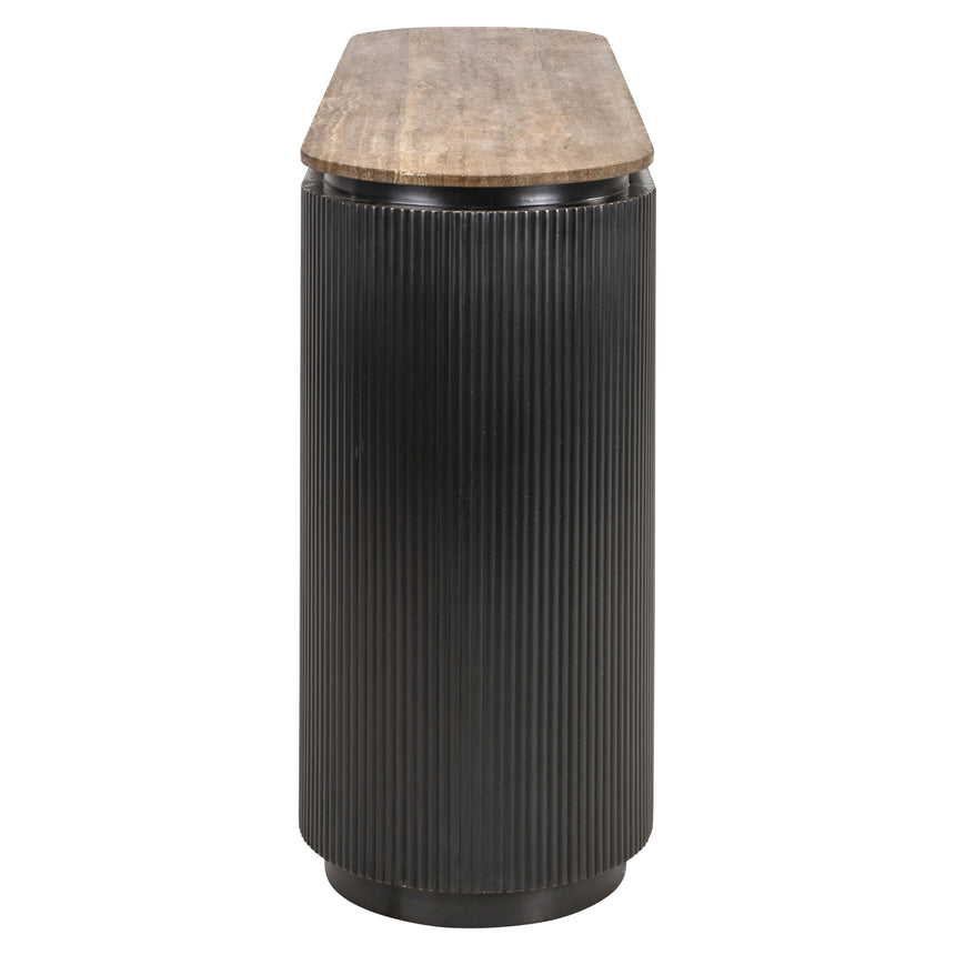 Russo komód – Travertin mészkő fedlappal és sárgaréz részletekkel