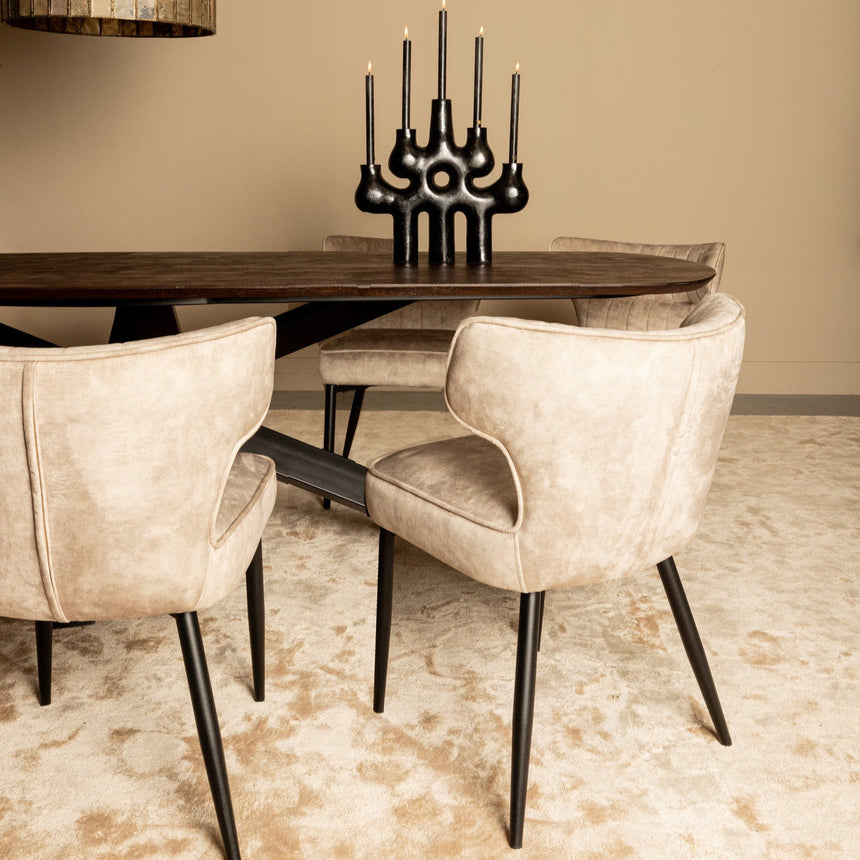 Zinno bársony szék