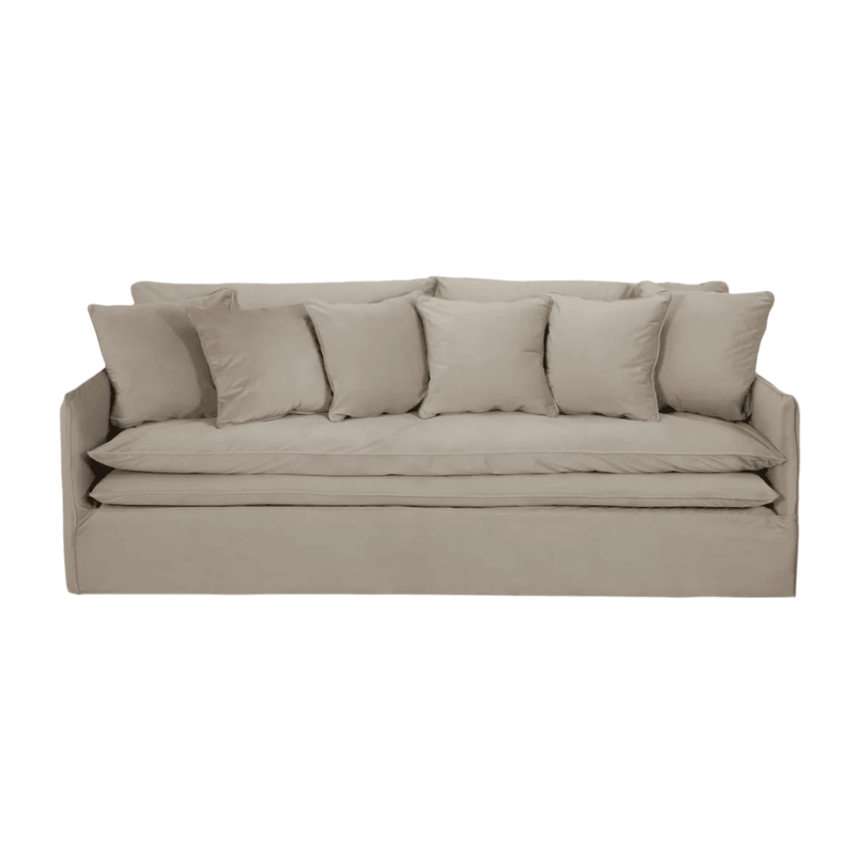 Boho 4-seater velvet sofa
