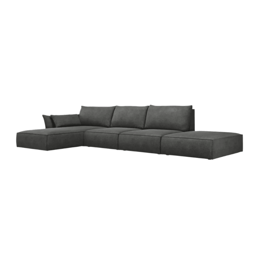 Kaelle left chenille corner sofa 364x171