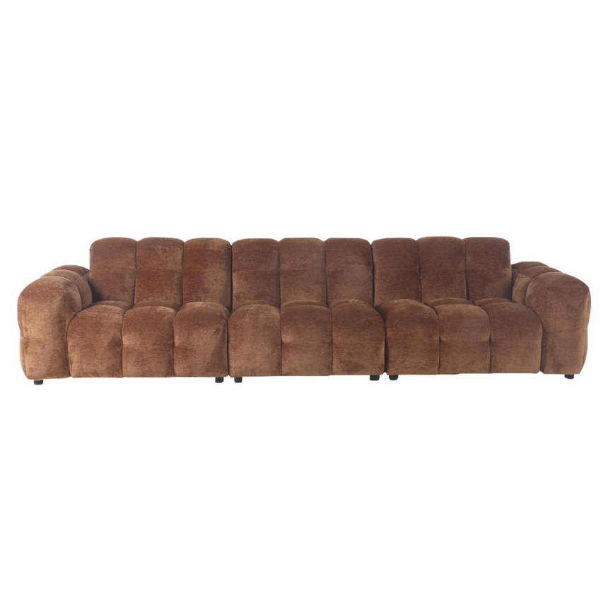 Hackman 4.5-seater suede sofa