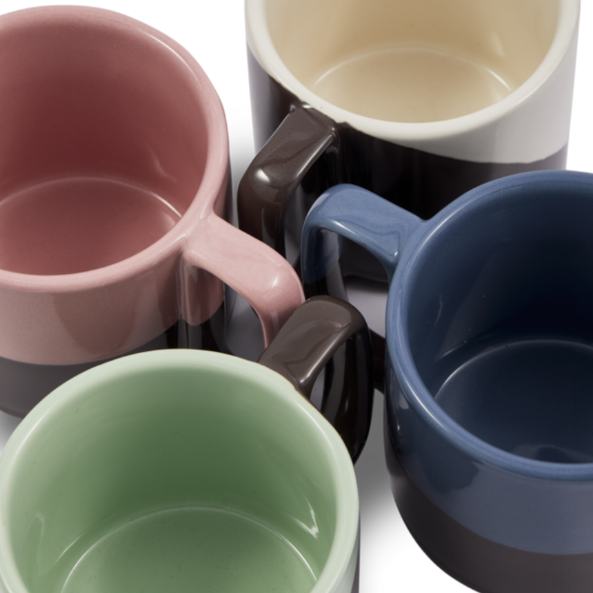 Stacking porcelán bögre szettben