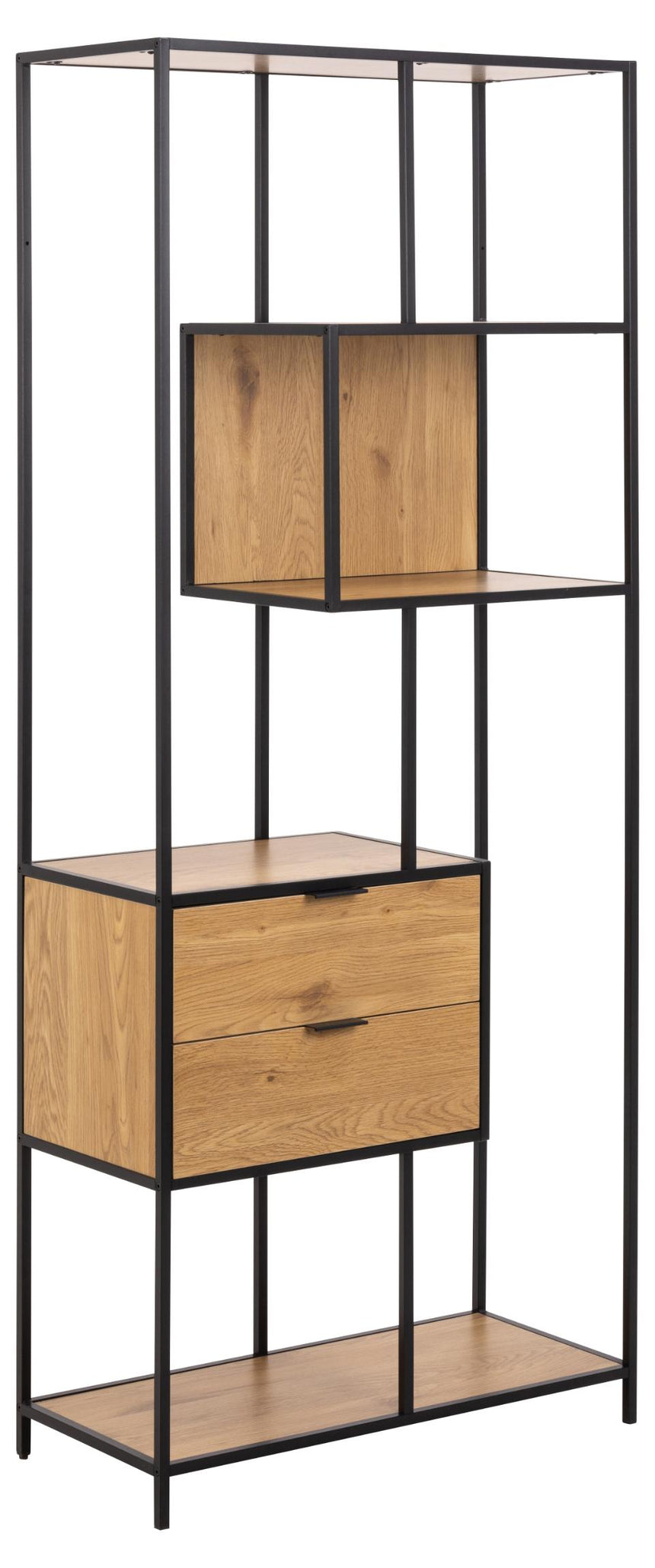 Seaford fiókos fa polc 77x185