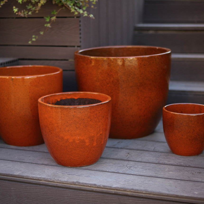 Luc agyag virágtartó szettben