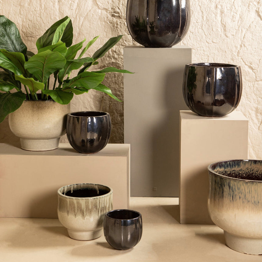 Sanish 2 agyag virágtartó szettben