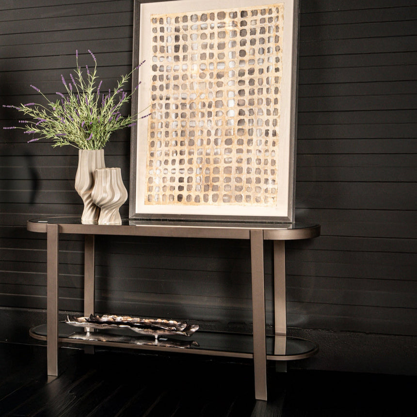 Yozan üveg konzolasztal