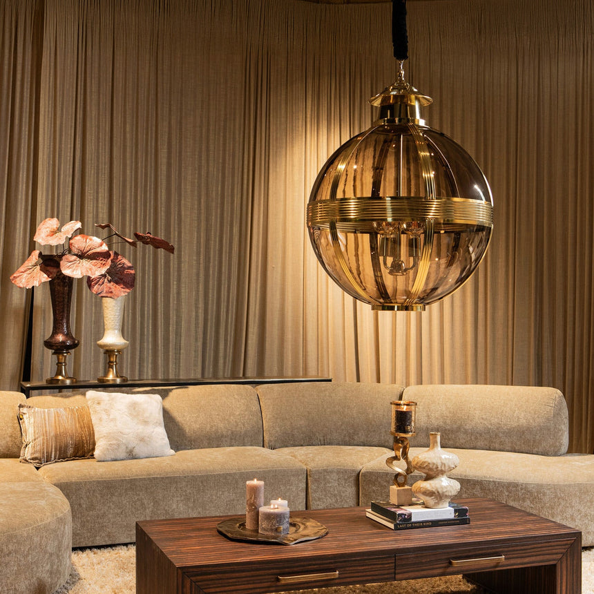 Mikk Round üveg függőlámpa