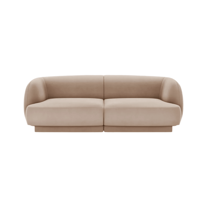 Miley 2-seater velvet sofa