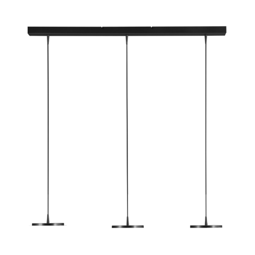 Milan fekete fém függőlámpa