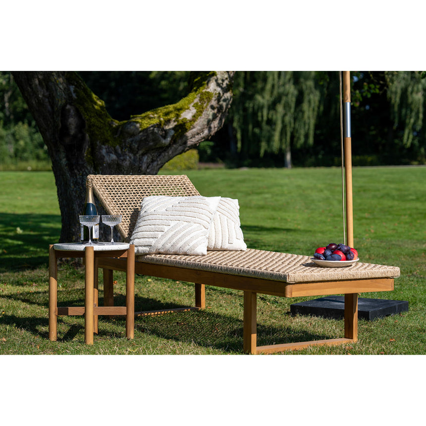 Derby rattan sun lounger