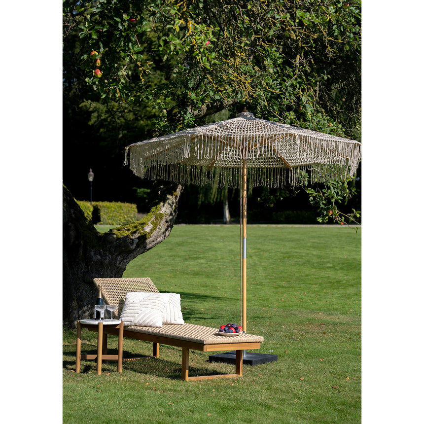 Derby rattan sun lounger