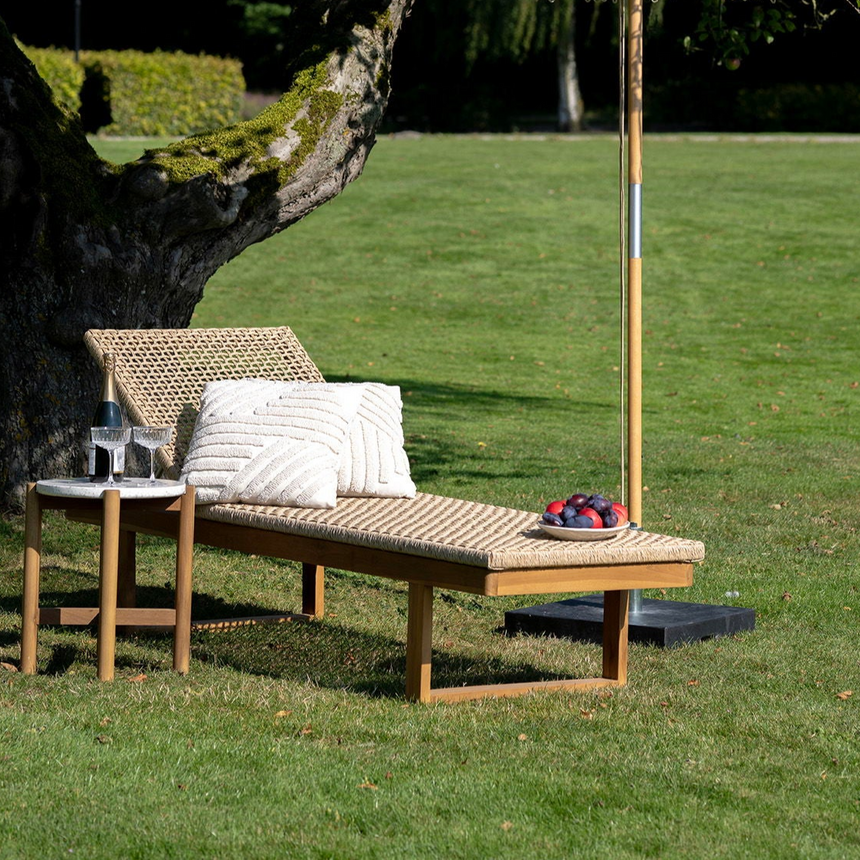 Derby rattan sun lounger