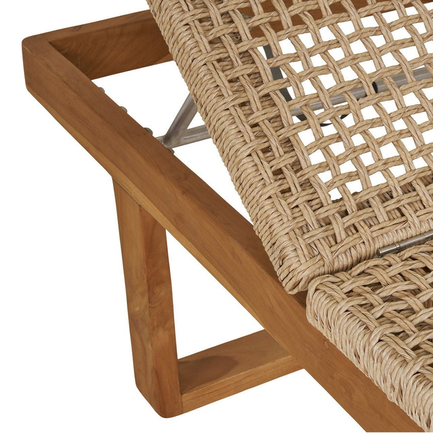 Derby rattan sun lounger