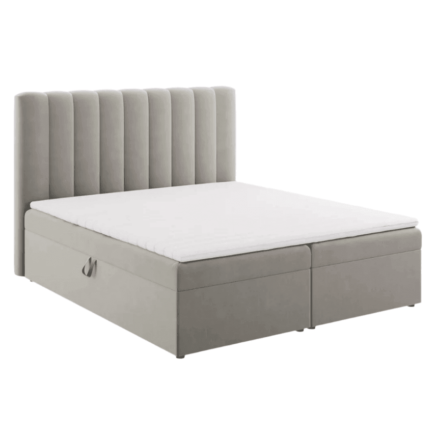 Kelp velvet double bed 140x200
